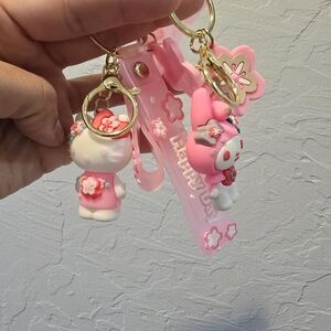 Hello Kitty‎ And Melody Keychain Set